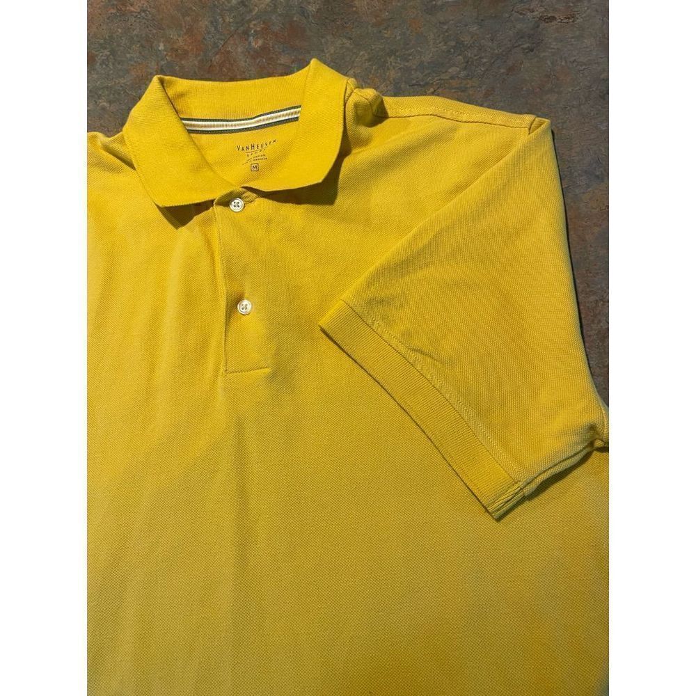 Van Heusen Cotton Polo short sleeve Mustard Medium